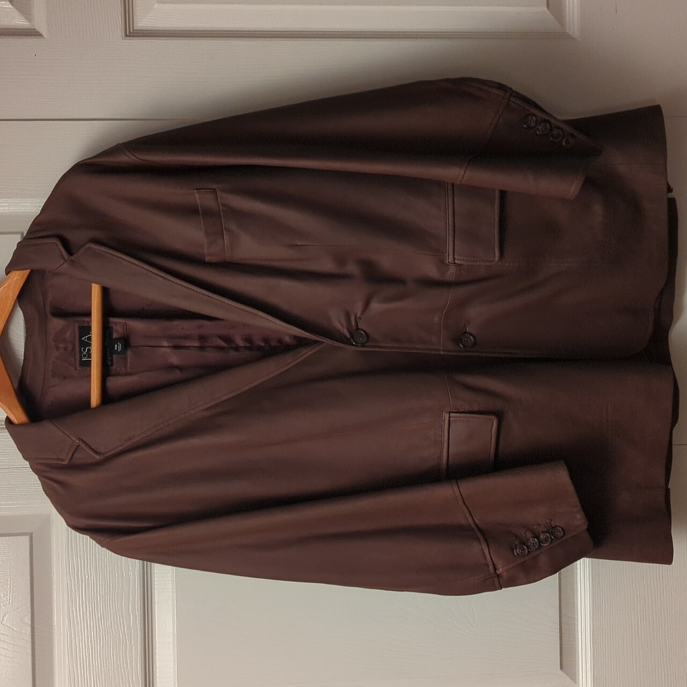 Men's Jos A Banks Signature Collection Leather Blazer